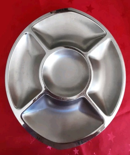 Plat service inox serviteur - service,