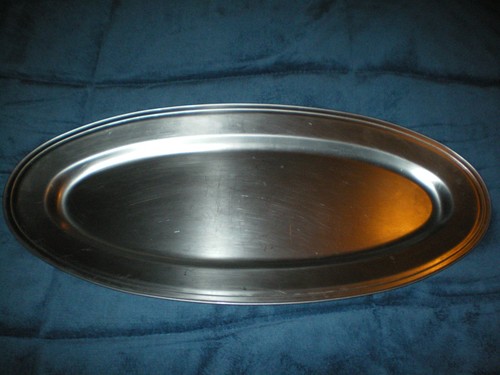 Grand plat inox de la - plat, en