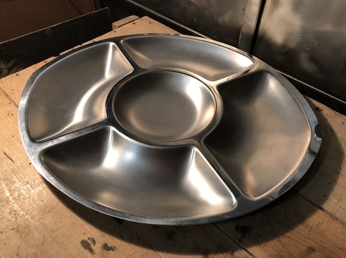 Plat service inox serviteur - service,