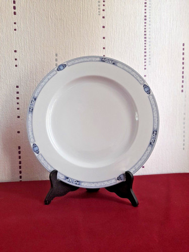 Plat rond - plat, porcelaine