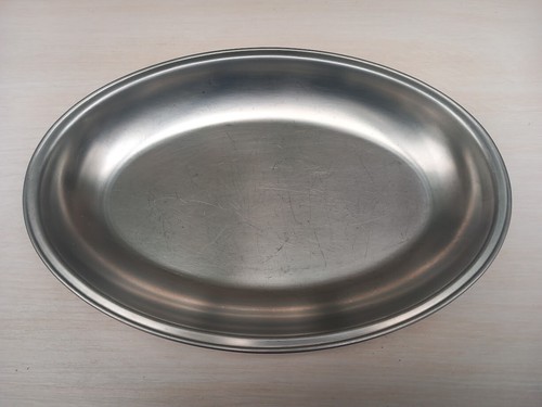 Plat creux ovale - en, inox