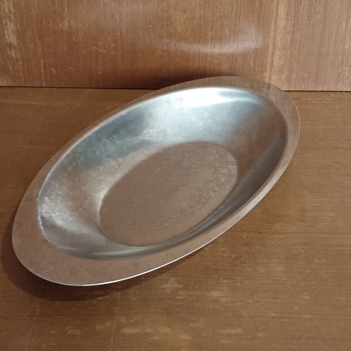 Plat creux ovale - ovale, inox