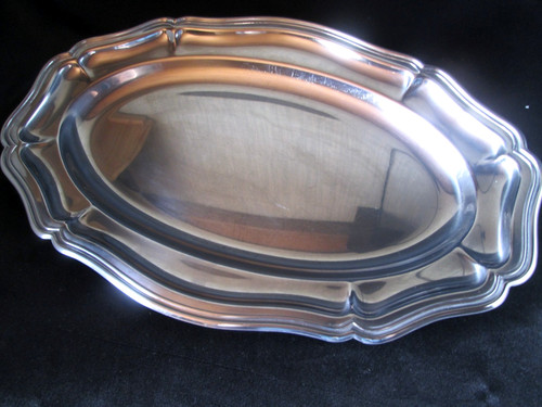 Plat service oval 40cm inox - plat,