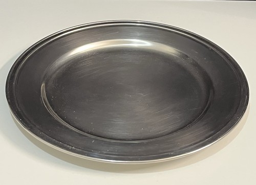 Plat rond 32cm inox guy - 32cm, en