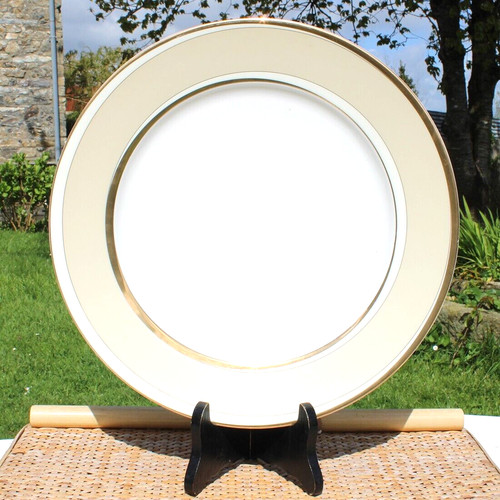 Plat rond porcelaine guy - plat, en